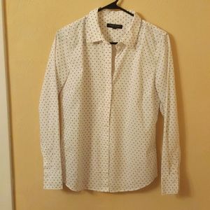 Banana republic, size 10, white tailored shirt